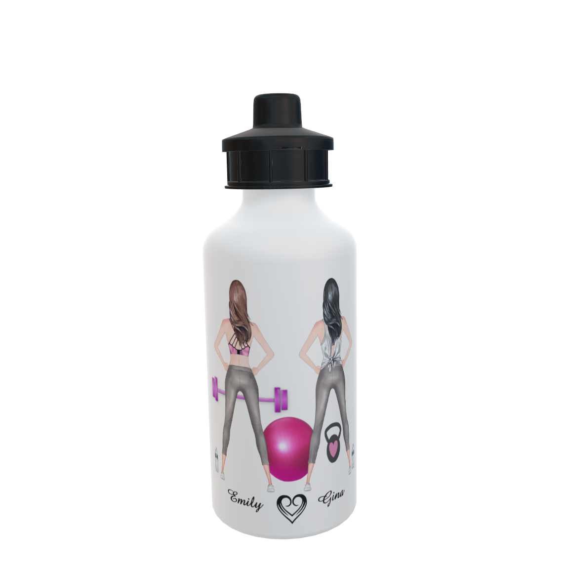 Gym Best Friends Water Bottle, Gift for friend, Work Out Buddy